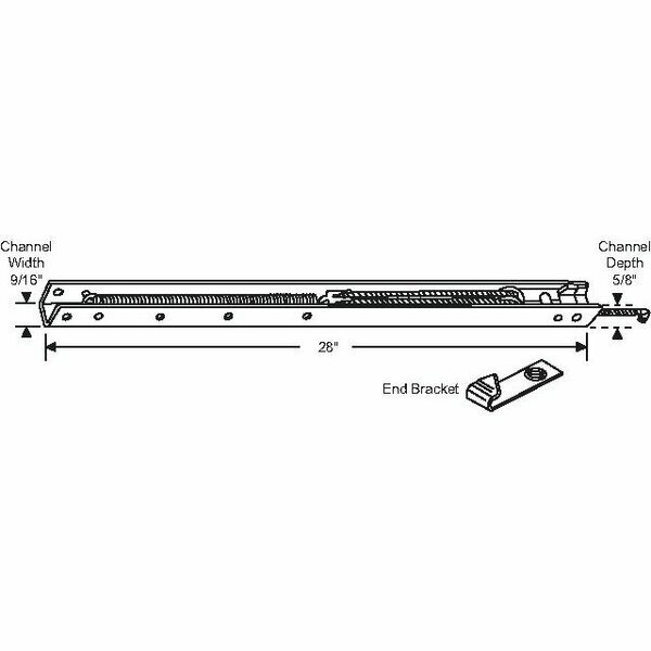 28in Channel Balance, Strybuc, Mfr#: 62-274-1